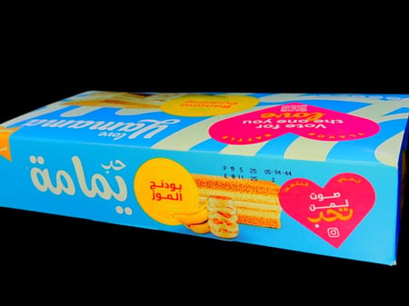 كيك يمامة بودنج الموز باكت