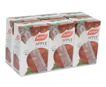 كي دي دي عصير تفاح 180مل × 6 حبات