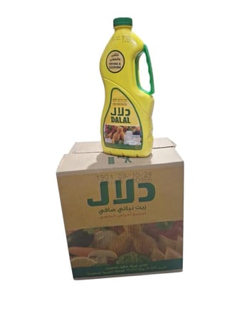 زيت دلال نباتي بلاستيك نقي كرتون 6*1.5لتر