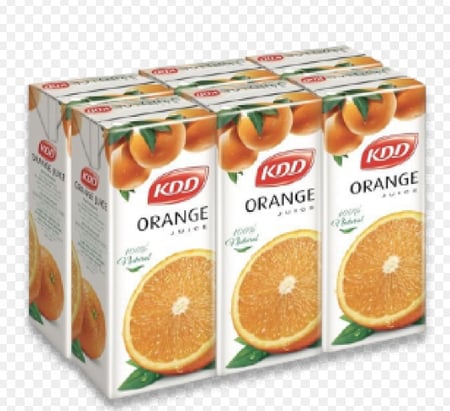 كي دي دي عصير برتقال ربطة 6+180مل