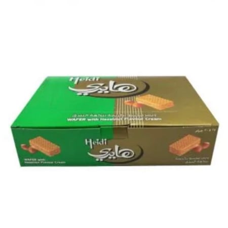 ويفر هايدي كرتون محشي بكريمه البندق