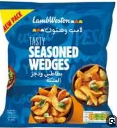 بطاطس ودجز متبله داري 750جرام