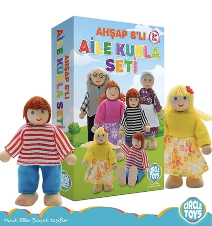 دمى خشبية العائلة