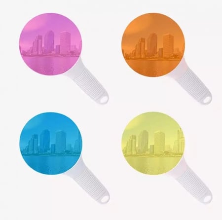 دمج الألوان