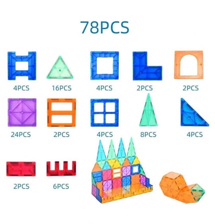 تركيبات المغناطيس المبتكرة 78 قطعة