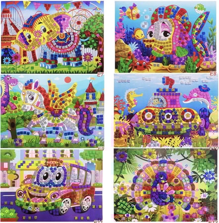 نشاط الفسيفساء للأطفال