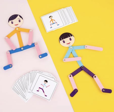 لعبة منتسوري مطابقة البطاقات