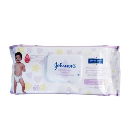 جونسون مناديل اطفال النظافه المثاليه 48 عبوة