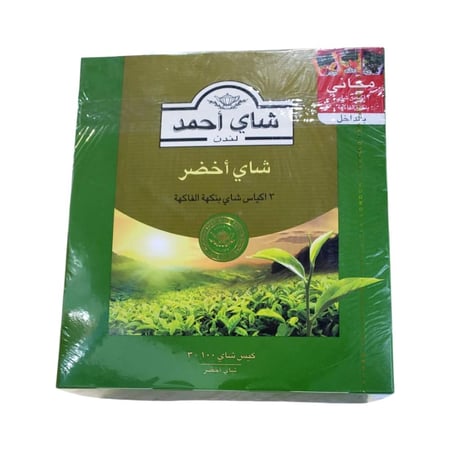 شاي احمد شاي اخضر 100 كيس علاقي + 3 مجانا