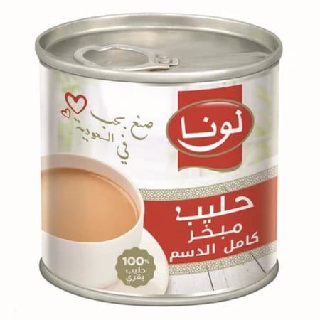حليب لونا مركز كامل الدسم 170 غرام