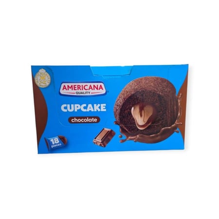 كب كيك محشوة بالشوكولاتة 18 حبة