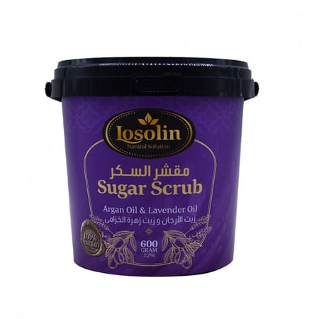 مقشر السكر زيت الارجان وزيت زهرة الخزامى