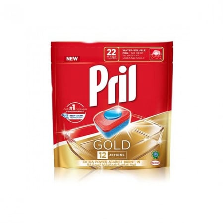 بريل اقراص ذهبية لغسالة الصحون الاوتوماتيكية 22 قرص