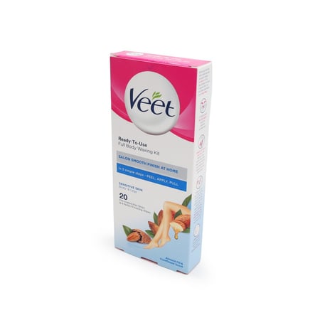 شرائح الشمع لإزالة الشعر فيت واكس زيت اللوز 20 حبة