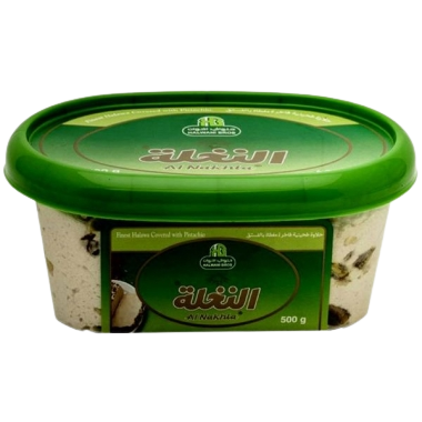 حلواني حلاوة طحينية موجهة فاخرة مغطاة بالفستق 500جرام