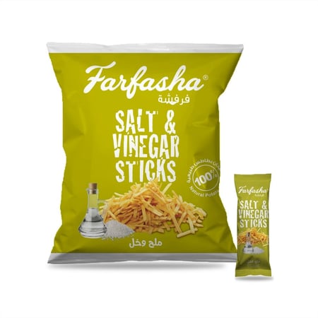 اصابع بطاطس فرفشة ملح وخل 24 حبة