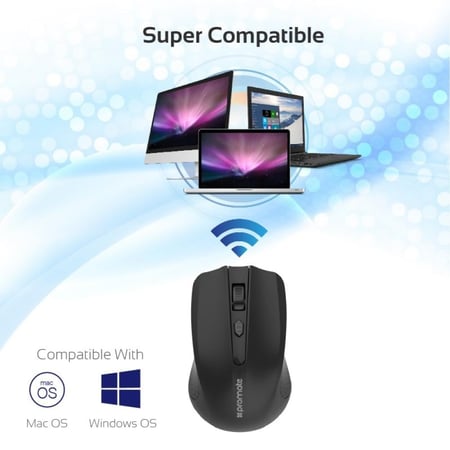 ماوس لاسلكي 2.4 جيجا هرتز مع مستقبل نانو من بروميت  USB Clix-8