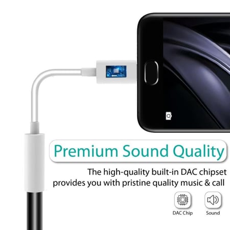 محول USB-C™ إلى مقبس سماعة رأس- Promate AUXLink-C