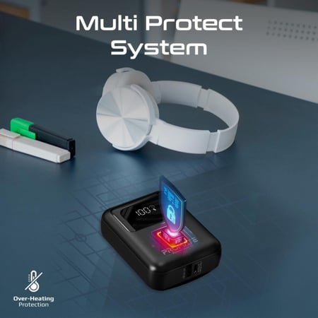 بطارية متنقلة فائقة الصغر من بروميت بقدرة 35 واط بسعة 10000 مللي أمبيرPowerPod-10-W