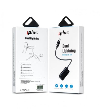 توصيله ايفون A19 شاحن +سماعه iplus