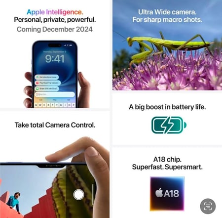 ايفون 16 256 جيجابايت ابيض 5G