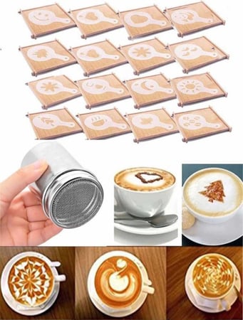 علبة نخل / مرش تزيين مع استنسل ( قطعه واحده مع 12 استنسل)