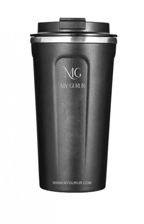 كوب قهوة محمول حافظ للحرارة استانليس ستيل  حجم 450مل يحفظ حرارة القهوة والشاهي حتى 6 ساعات