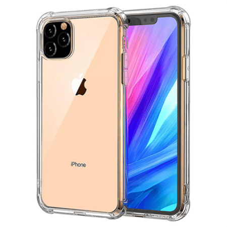 غلاف جوال ابل ايفون 11 شفاف Protective Case Clear Cover For Apple iPhone 11 Pro Max