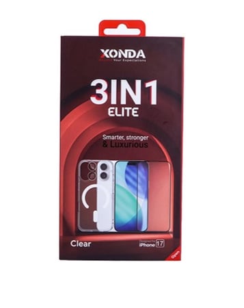 xonda زوندا باقة النخبة - حماية 3 في 1 أيفون  17 حسب الاختيار خصوصي | شفاف