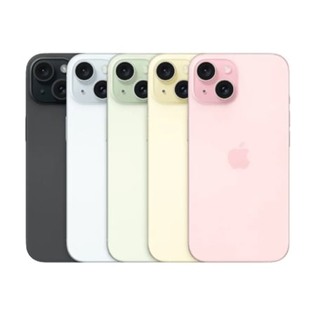 ابل - ايفون 15 العادي 256 جيجا شبكة 5G الوان متعددة-ضمان حاسبات العرب