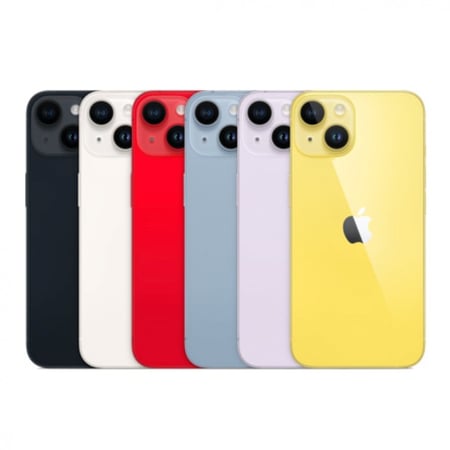 ابل - ايفون 14، الجيل الخامس،  128 جيجا. الوان متعددة, ضمان حاسبات العرب