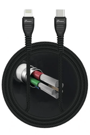 فيش جداري سريع بقوة 25 واط ، كيبل تايب سي ايفون من دينزر باور معتمد من ابل عدد 2 + كيبل تايب سي تايب سي من دينزر باور