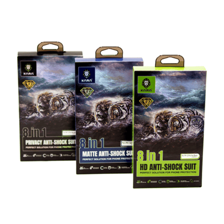 بكج حمايه ضد البصمات من كارا 1-8 لايفون حماية متكاملة