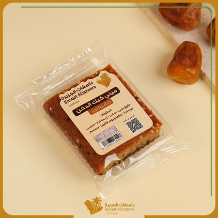 كيك دخن حشوة تمر ميني