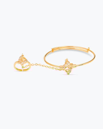 طقم مجوهرات بنات مزين بالزركون ولمعة الألماس