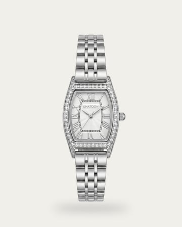 بكج الأميرة - طقم نسائي مرصع مع ساعة فاخرة