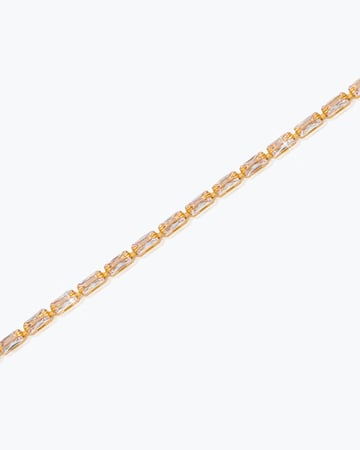 اسوارة يد ذهبية تنس للنساء بلمعة الألماس