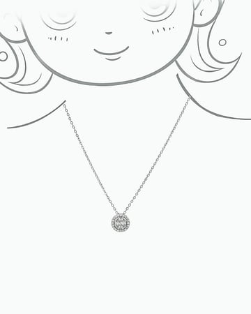 طقم زركون للأطفال تصميم ماسي ناعم