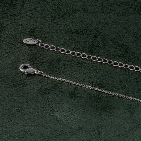 سلسال فضي مرصع بحبيبات الزركون الملونة