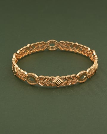 بناجر ذهبية مبرومة بلمعة الذهب 2 حبة