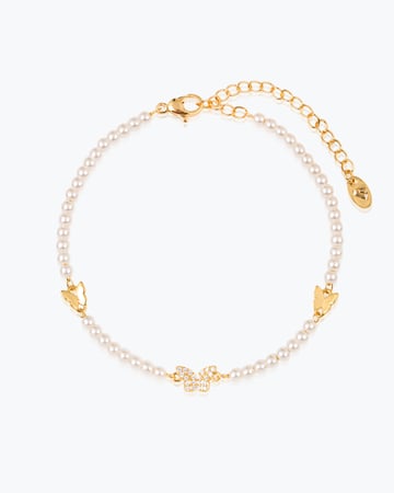 اسوارة الفراشة تصميم ذهبي ناعم