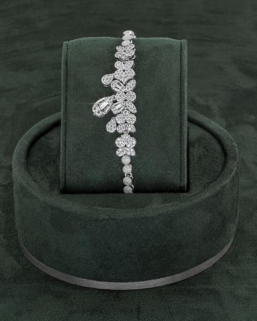 طقم زركون فاخر بلمعة الألماس للمناسبات