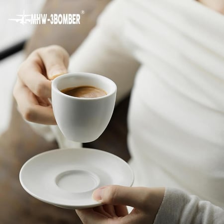 كوب إسبريسو 80مل بورسلان أبيض mhw-3Bomber