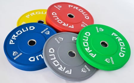 Colour rubber bumper plates - Pair
