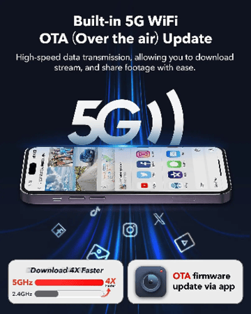 داش كام ريد تايقر F77 امامي 4K وخلفي 4K