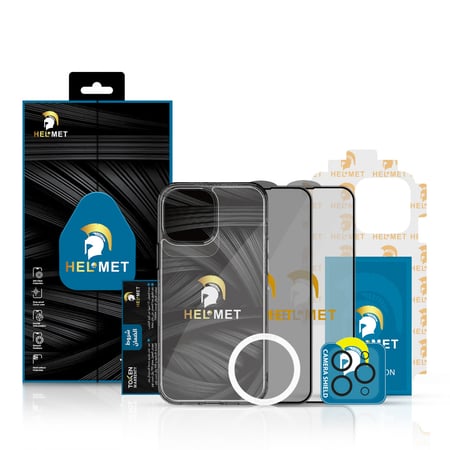 بكج حماية ايفون 15 - حماية هيلمت HELMET الإصدار Token