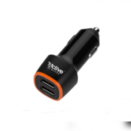 شاحن سيارة Active بمنفذين USB تدعم تقنية الشحن السريع