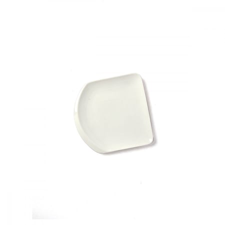 سكوالو - صحن ضيافة (بورسلان) أنيق لون أبيض - 20 سم  - A15650