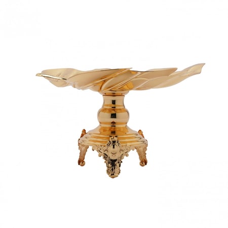 صحون حلا ذهبي ورقه كرسي/F812082L/G