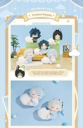 Genshin Impact plushie Official Merch miHoYo | مجموعة دمى  قنشن امباكت الأصلية